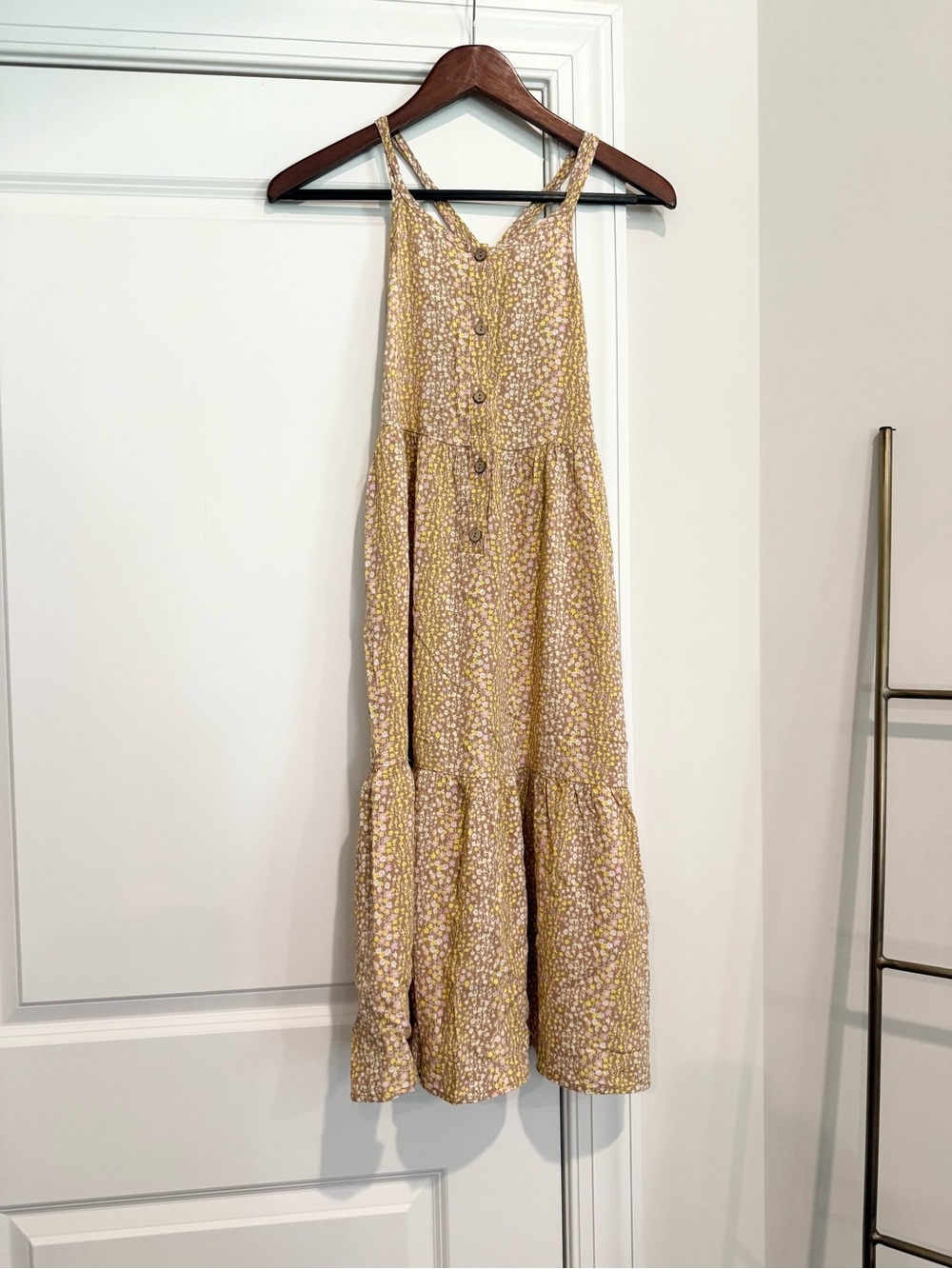 NWT art class Floral Button-Front Sundress for Kids